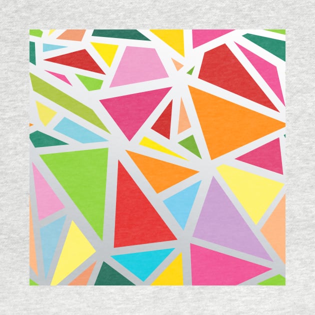 Colorful triangles pattern 4 by B&K